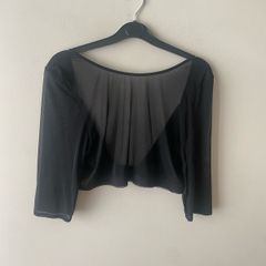 Sleeved chiffon top (XL)