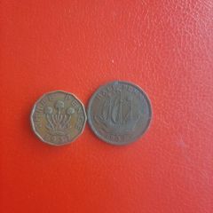 1937 British Threepence and Halfpenny