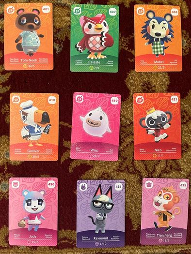 Series 5 Animal Crossing Amiibo Cards
