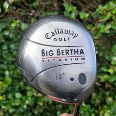 Callaway Big Bertha Titanium 10 degree Driver, RCH 65W Regular Flex, RH, 44.5 inch shaft