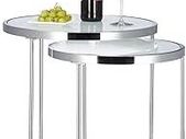 2 x Side Table Aluminium Design