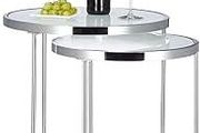 2 x Side Table Aluminium Design