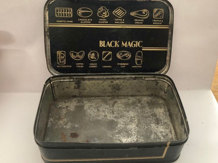 Vintage Black Magic Rowntree Chocolate Tin