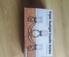 Triple Tealight Candle Holder - New