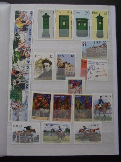 A new stock book (Number 2) filled with mint Irish stamps from years 1968-2000