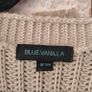 Beige Drop Shoulder Open Front Long Cardigan size 10-14 Image 2