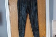 Primark  Faux Leather  Black Trousers. .  S.M -12/14.   B.N.W.T.