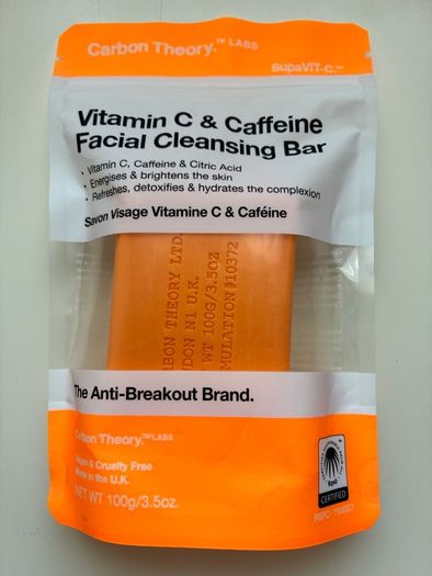Vitamin C, Caffeine, and Citric Acid cleansing bar