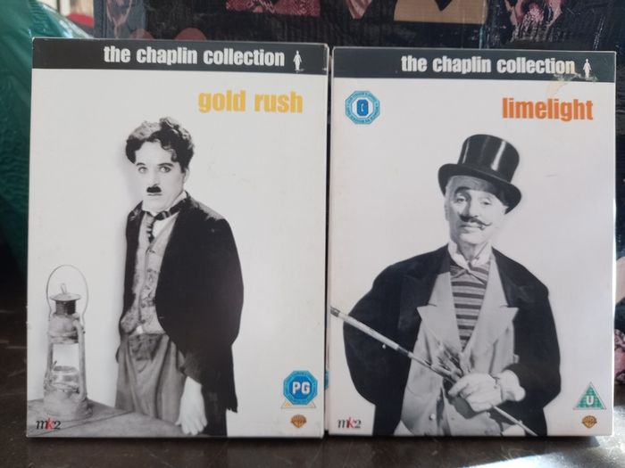 Charlie Chaplin Dvd Bundle Collection Gold Rush & Limelight Classic Vintage Movies