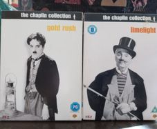 Charlie Chaplin Dvd Bundle Collection Gold Rush & Limelight Classic Vintage Movies