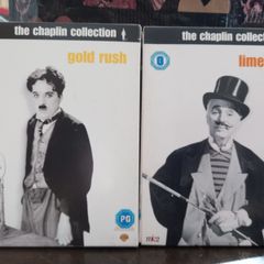 Charlie Chaplin Dvd Bundle Collection Gold Rush & Limelight Classic Vintage Movies