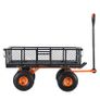 Garden Dump Cart Heavy-duty Metal Yard Carts and Wagons 880 lbs Loading Image 2