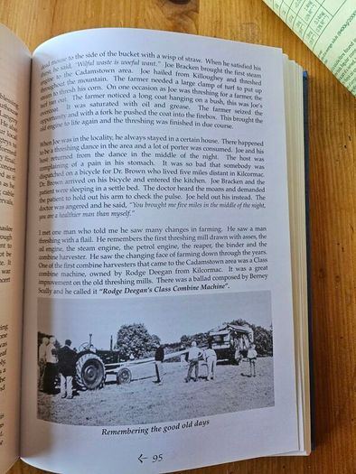AT The Foot Of The Slieve Bloom. History Of Folklore Of Cadamstown. By Paddy Heaney. First Edition Large Volume Hardback 370 pages In Good Condition.  See Photos For Same.