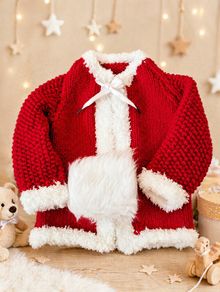 Child's Handknit Coat with Muff
