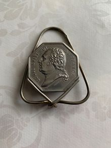 Silver Louis XVIII ROI  Money Clip
