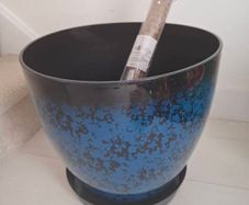 plant pot and Moss pole