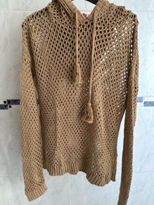 Open Knit Hoodie