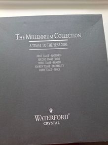 Waterford Crystal Millennium Flutes Peace