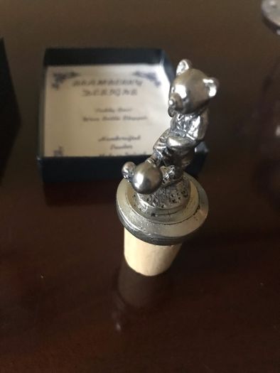 NEW- Pewter Bottle Stopper
