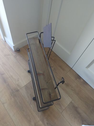 wooden shelf