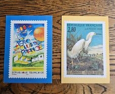 France Stamp philately 2.80 Calendar post 1995 1st semester Egret issue