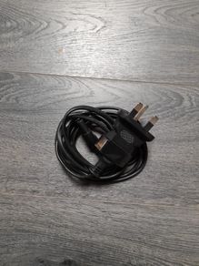Figure of 8 Cable with 3 Pin Plug. Free Postage!