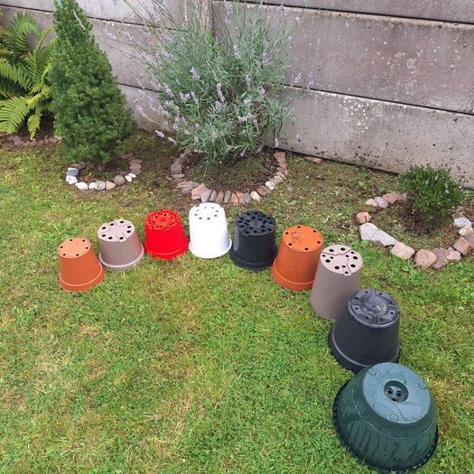 Plastic  Plant Pots Set of 9 Or Individual