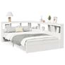 Bookcase Bed without Mattress White 90x190 cm Solid Wood Pine Image 3