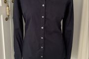 shirt Tommy Hilfiger size us 8 uk 12 navy grandfather collar
