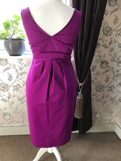 BN M&S ladies midi magenta dress size 12