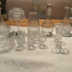 Cut Glass & Crystal Style Collection Various Pieces