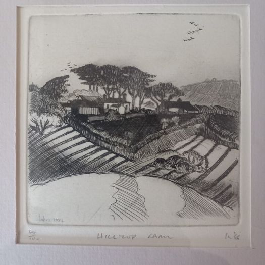 Brian Lalor - Hilltop Farm; Etching 64/100