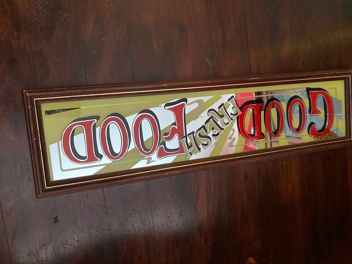 Food Mirror Sign