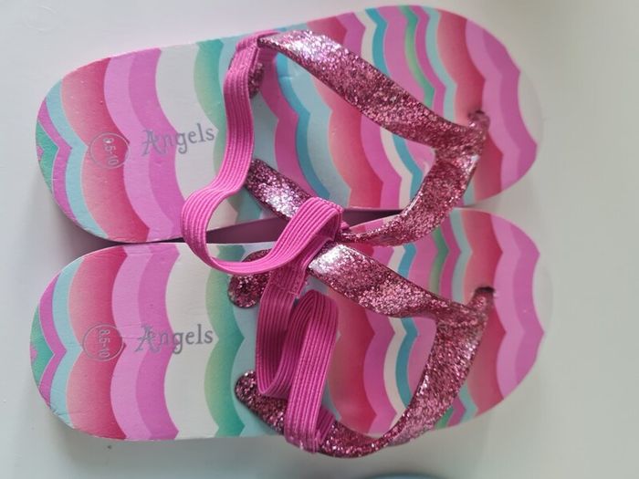 Accessorize Girls Flipflops with heel grip 2 Pairs
