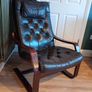 Leather mid century vintage chair Image 2