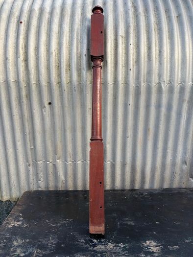 Architectural Salvage Vintage teak newel post