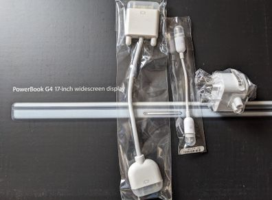 PowerBook G4 - 17-inch widescreen dispay accessories new in original package