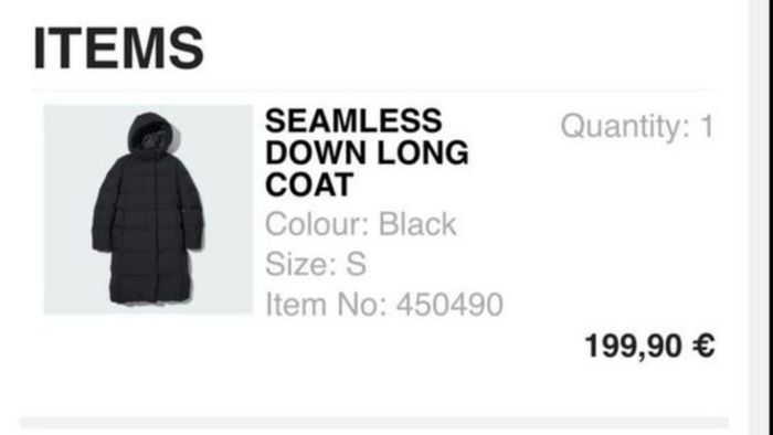Uniqlo Black Winter Coat