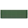 Garden Raised Bed Galvanised Steel 224x40x68 cm Green Image 3