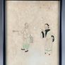 Antique Fine Pair of Chinese Watercolor Paintings on Rice Paper Image 2
