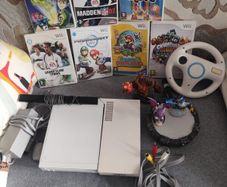 Wii Bundle with Mario Kart, Paper Mario & Skylanders
