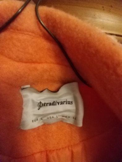 Orange Bershka Ladies Coat