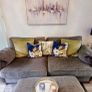 4 seater couch & footstool Image 3