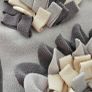 Grey and Cream Bone-Shaped Dog Snuffle Mat / Interactive Feed Toy Image 4
