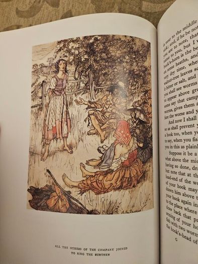 The Complete Angler.  By Isaak Walton. Illustrated By Arthur Rackham.  Large Volume 1963 Hardback With Dustjacket In Very Good Condition. See Photos For Same.