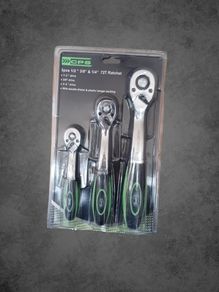 CPS 3-Piece 72-Tooth Ratchet Handle Set