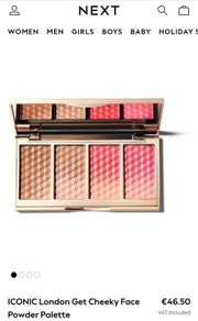 Iconic London Get Cheeky Face Powder Palette & Face Mist Prep Set Blur