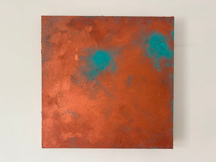 "Soulmate" abstract acrylic painting on canvas