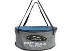 Grounbait mixing bowl with zip lid and handles