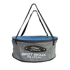 Grounbait mixing bowl with zip lid and handles